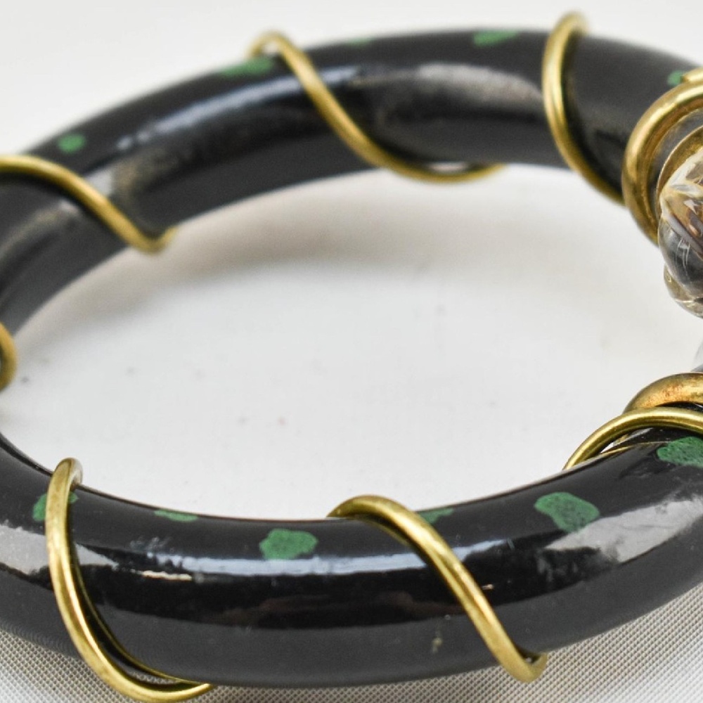Vintage Elizabeth Taylor Christian Dior "Poison" Bracelet - Picture 2 of 3